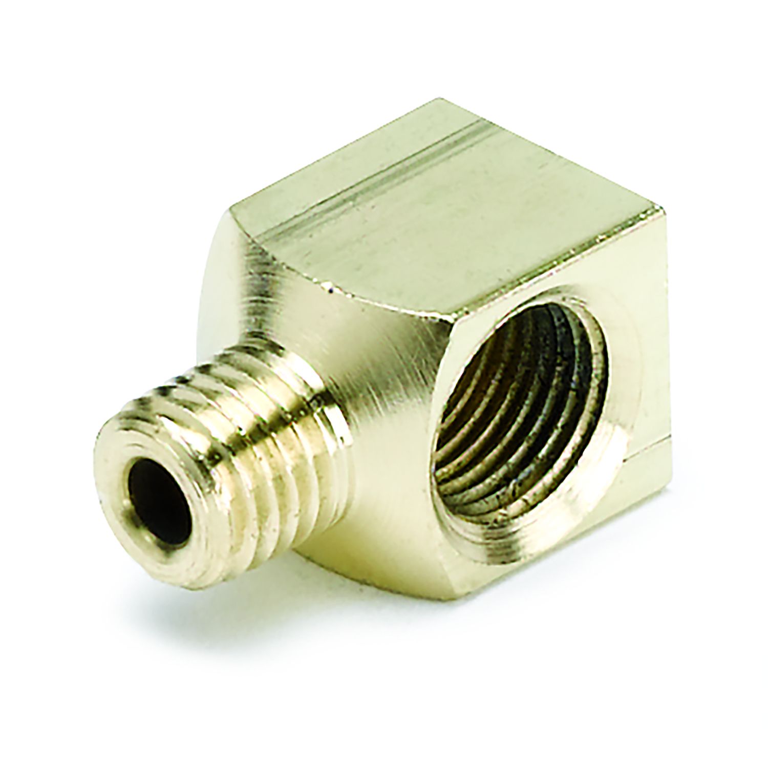 FITTING, ADAPTER, 90 °, 1/8 NPTF FEMALE TO 1/8 COMPRESSION MALE, BRASS