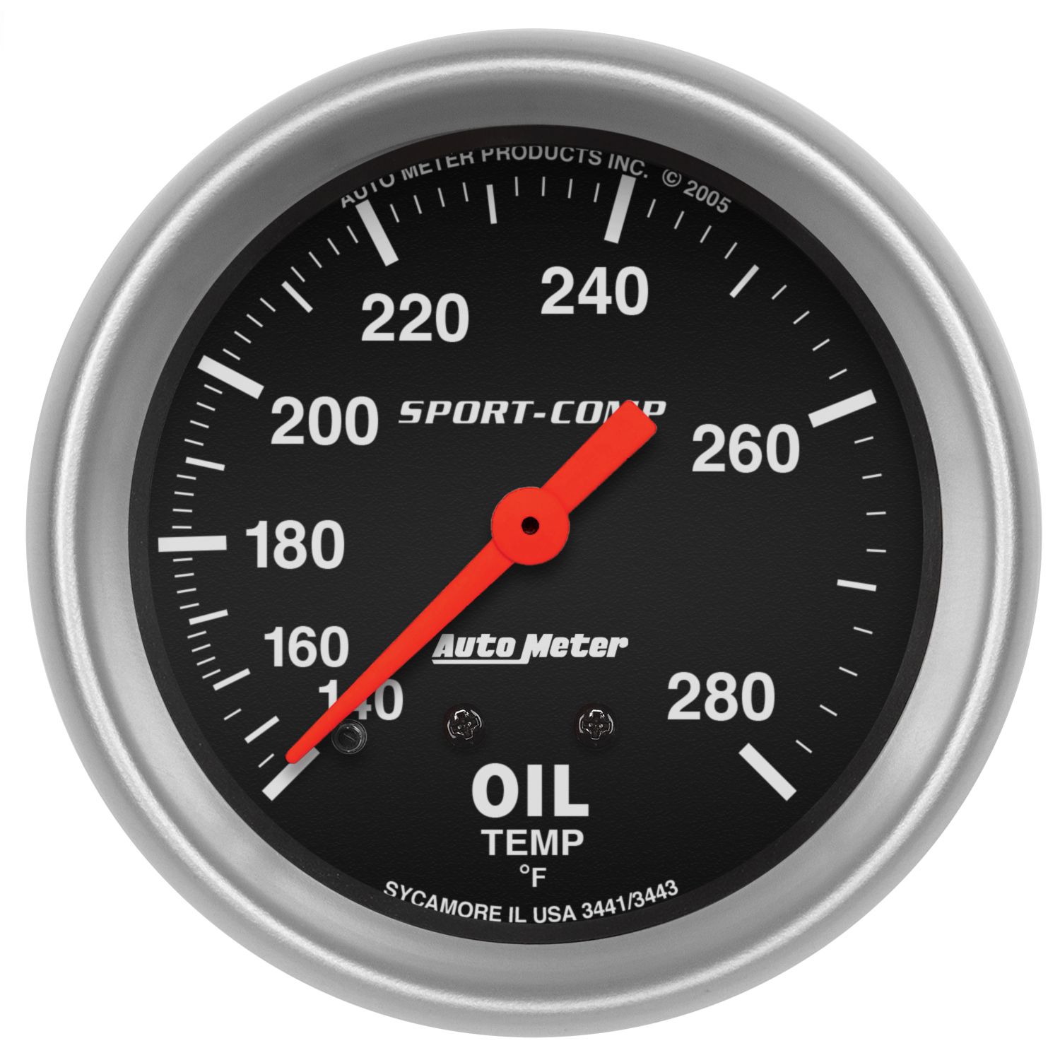 Engine oil thermometer M20x1.5 length 152mm Black Edition