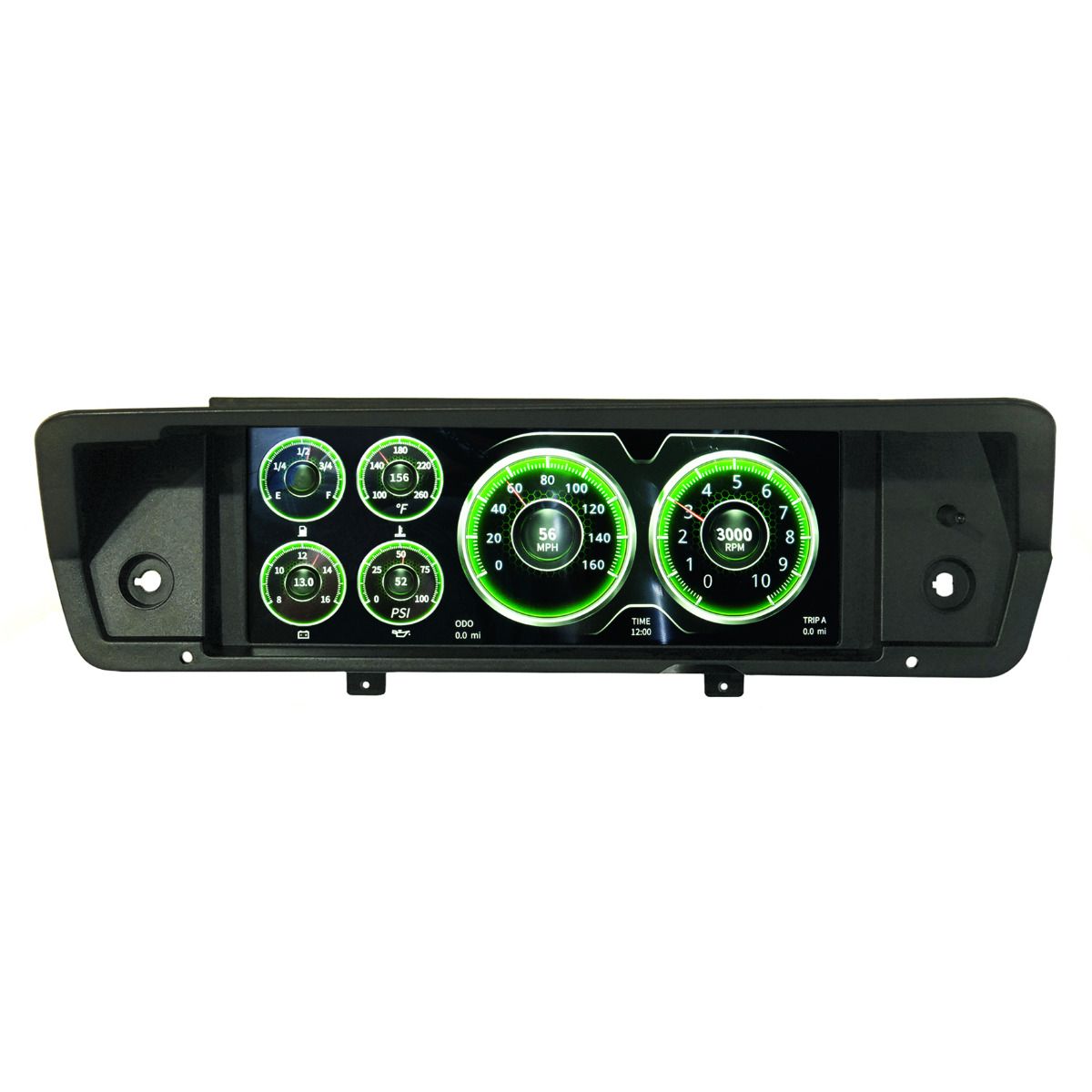 VST-7009V 4 en 1 thermomètre de voiture numérique compteur de