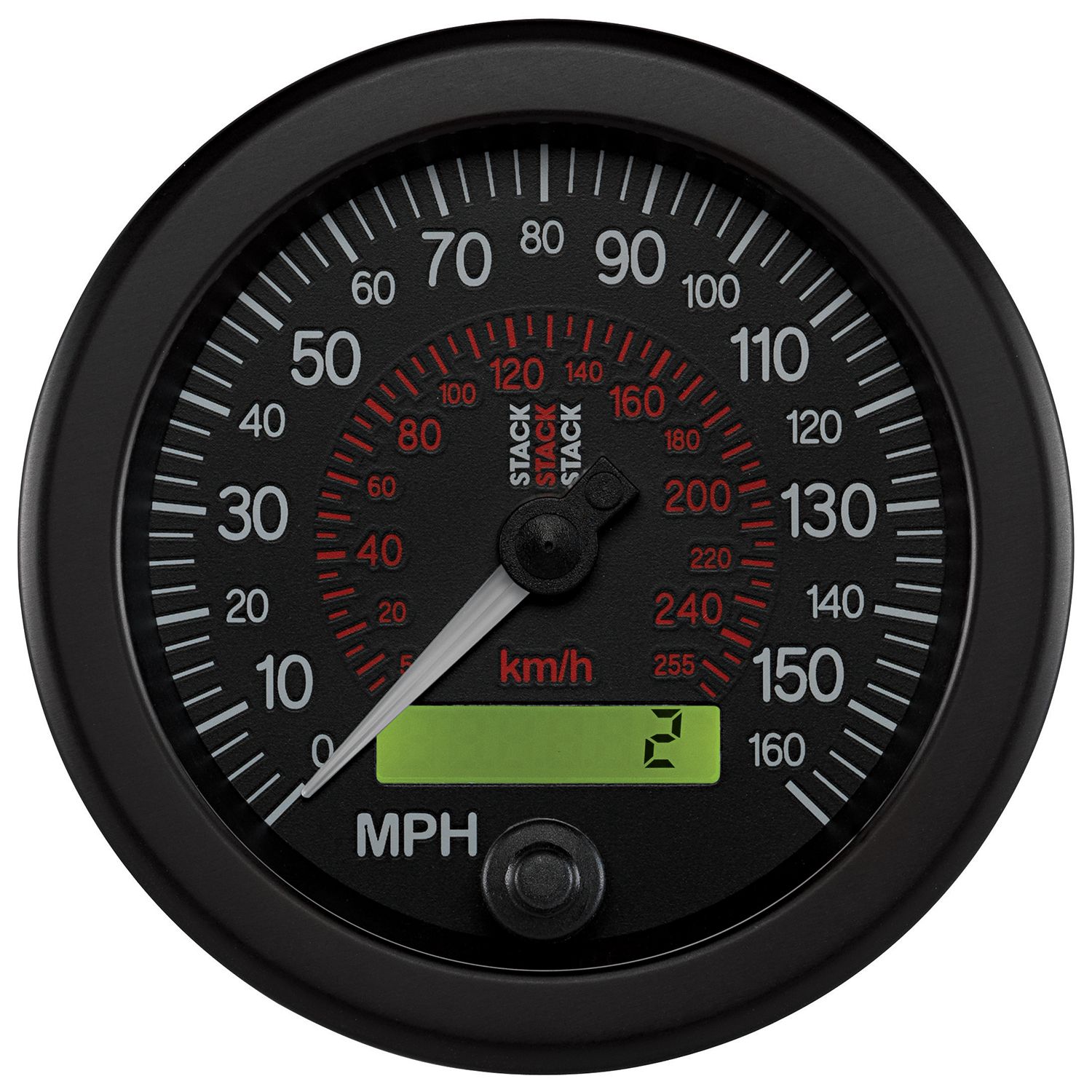 4 Dual Gauge - 120 mph GPS Speedometer / 8K Tachometer
