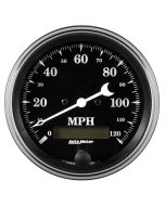 3-3/8" SPEEDOMETER, 0-120 MPH, ELECTRIC W/ LCD ODO, OLD TYME BLACK