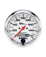 3-3/4" SPEEDOMETER, 0-160 MPH, ELECTRIC, WHITE, PRO-CYCLE