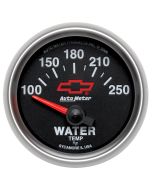 2-1/16" WATER TEMPERATURE, 100-250 °F, CHEVY RED BOWTIE
