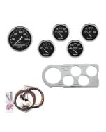 5 GAUGE DIRECT-FIT DASH KIT, FORD TRUCK 48-50, ARCTIC WHITE