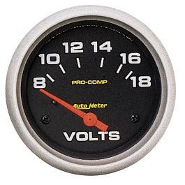 Voltmetro analogico 8-16V Ø52 12V - Grandstore