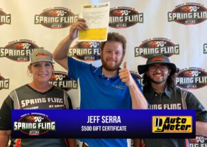 Jeff Serra winning a $500 gift certificate